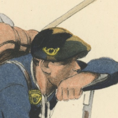 Carte Postale Illustrée - Edmond Lajoux - Edition Militaire Illustrées - Chasseurs Alpins - 1930