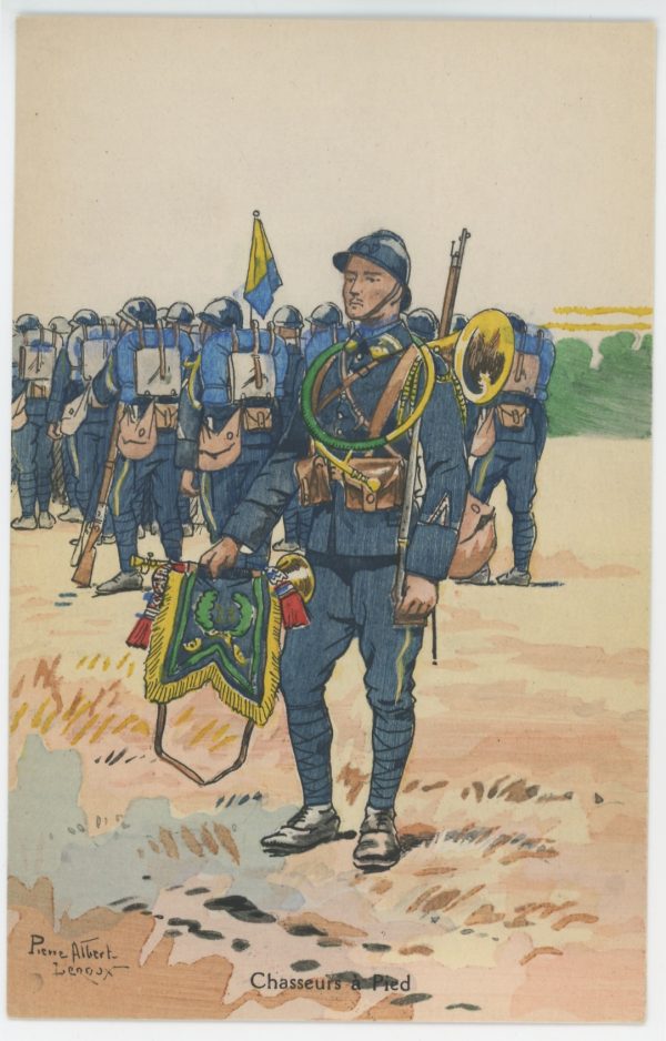 Carte Postale Illustrée - Pierre Albert Leroux- Edition Militaire Illustrées - Chasseurs à Pied - 1930