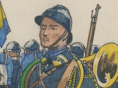 Carte Postale Illustrée - Pierre Albert Leroux- Edition Militaire Illustrées - Chasseurs à Pied - 1930