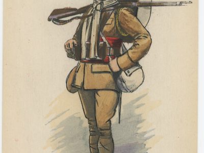 Carte Postale Illustrée - Edmond Lajoux - Edition Militaire Illustrées - Tirailleurs Algériens - 1940