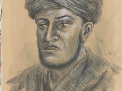 Dessin Aquarelle - Infanterie Française Tabor Marocain - 2nd Guerre Mondiale - Uniforme - Dessin Originale Signé - Goumiers marocains