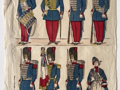 Planche imagerie Epinal - Pellerin Editeur - N°291 - Grenadier de la garde Impériale - Second Empire - Armée Française