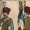 Planche imagerie Epinal - Pellerin Editeur - N°257 - Guides de la garde Impériale - Second Empire - Armée Française