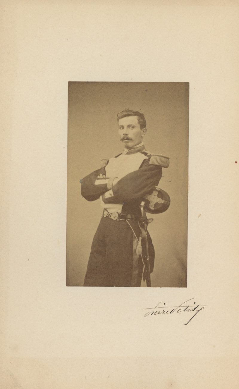 CDV Militaire - Ancienne Photographie - Zouaves de la mort - Uniforme - 1863 - Général Rochebrun - Pierre Petit Photographe - Pologne