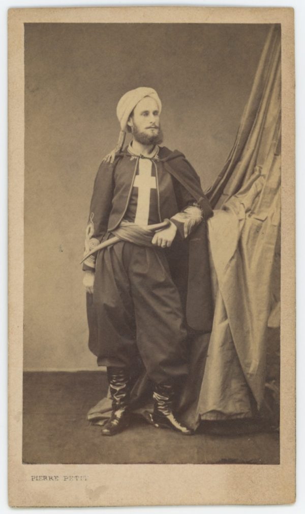 CDV Militaire - Ancienne Photographie - Zouaves de la mort - Uniforme - 1863 - Général Rochebrun - Pierre Petit Photographe - Pologne