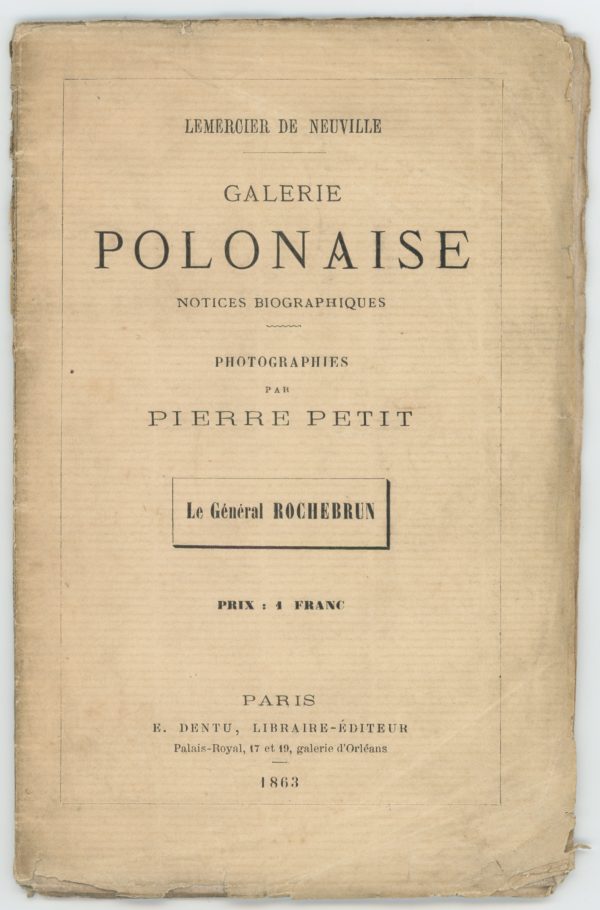 CDV Militaire - Ancienne Photographie - Zouaves de la mort - Uniforme - 1863 - Général Rochebrun - Pierre Petit Photographe - Pologne