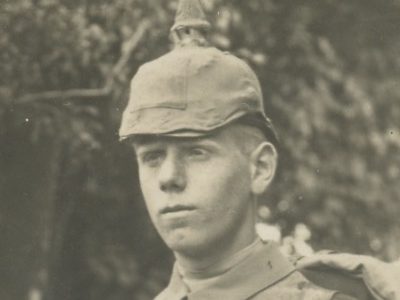 Carte Ancienne Photographie - Guerre 14/18 - Armée Allemande - Infanterie - Prusse / Alsaciens - Conscription - Casque à Pointe 1914/1915