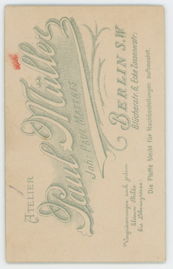 Carte CDV photo Soldat Allemand Infanterie - Réserviste - Service Militaire Berlin - Prusse - Garde Impériale - Garde Grenadier régiment N°2 - Kaiser Franz Garde-Grenadier-Regiment Nr. 2 - Grenadier-Regiment Nr. 2