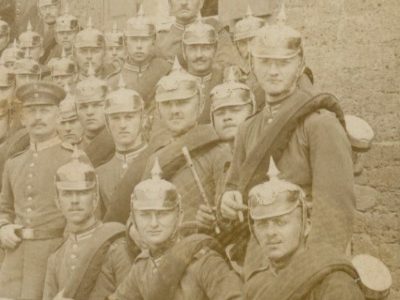 Carte Ancienne Photographie - Guerre 14/18 - Armée Allemande - Infanterie Garde Impériale - Alsacien - Conscription - Prusse