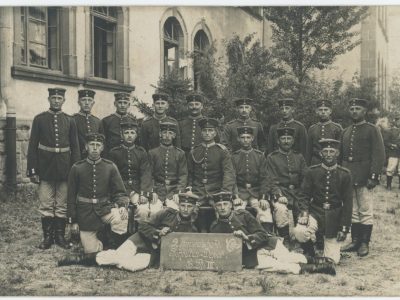 Carte Ancienne Photographie - Guerre 14/18 - Armée Allemande - Garde Impériale - Königin Elisabeth Garde-Grenadier-Regiment Nr. 3 - Alsacien - Conscription - Prusse Campagne 1914/1918