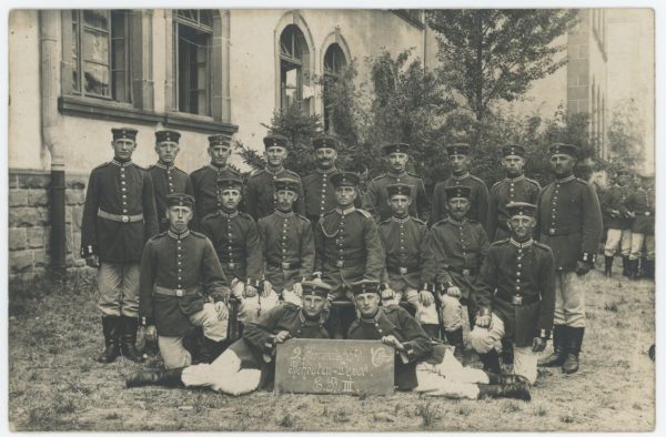 Carte Ancienne Photographie - Guerre 14/18 - Armée Allemande - Garde Impériale - Königin Elisabeth Garde-Grenadier-Regiment Nr. 3 - Alsacien - Conscription - Prusse Campagne 1914/1918