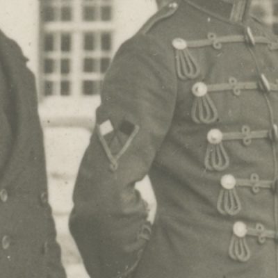 Carte Ancienne Photographie - Guerre 14/18 - Armée Allemande - Hussards - Alsaciens - Conscription - Prusse Campagne 1914/1918 - Croix de Guerre