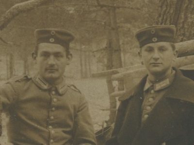 Carte Ancienne Photographie - Guerre 14/18 - Armée Allemande - Infanterie Garde Impériale - Alsacien - Conscription - Prusse Campagne - Casemate