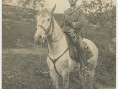 Carte Ancienne Photographie - Guerre 14/18 - Armée Allemande - 15 Lancier / Uhlan - Alsaciens - Conscription - Prusse Campagne 1914/1918