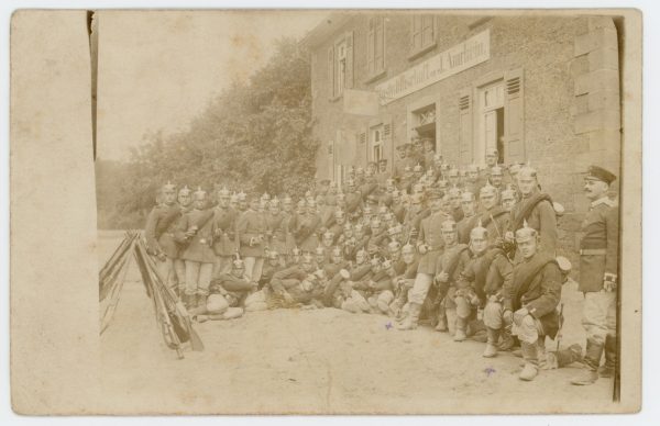 Carte Ancienne Photographie - Guerre 14/18 - Armée Allemande - Infanterie Garde Impériale - Alsacien - Conscription - Prusse