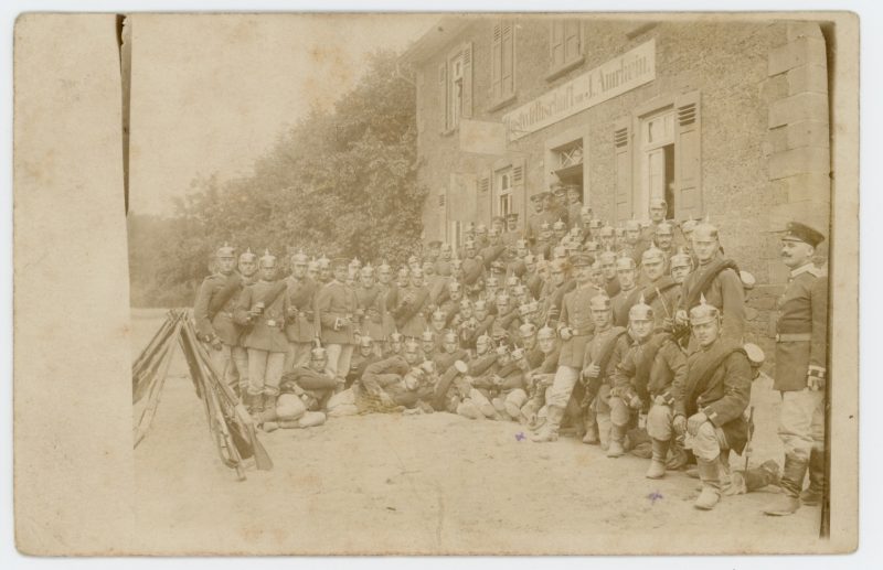 Carte Ancienne Photographie - Guerre 14/18 - Armée Allemande - Infanterie Garde Impériale - Alsacien - Conscription - Prusse