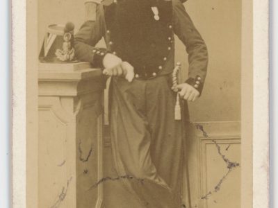 Carte CDV photo Second Empire - Uniforme Genie - Napoléon III - Militaire - Officier du génie. Militaria.