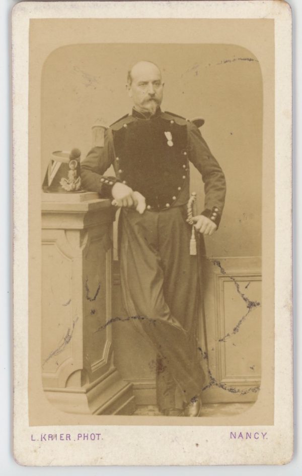 Carte CDV photo Second Empire - Uniforme Genie - Napoléon III - Militaire - Officier du génie. Militaria.