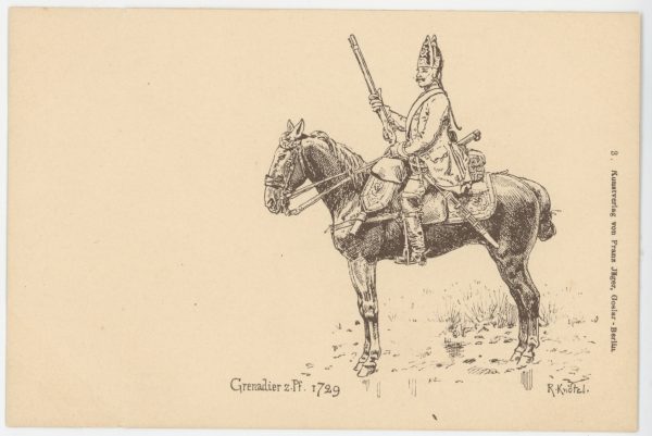 10 Cartes Postales Illustrées - Richard Knötel - Armée Prussienne - Prussian Army - 1709 - 1813