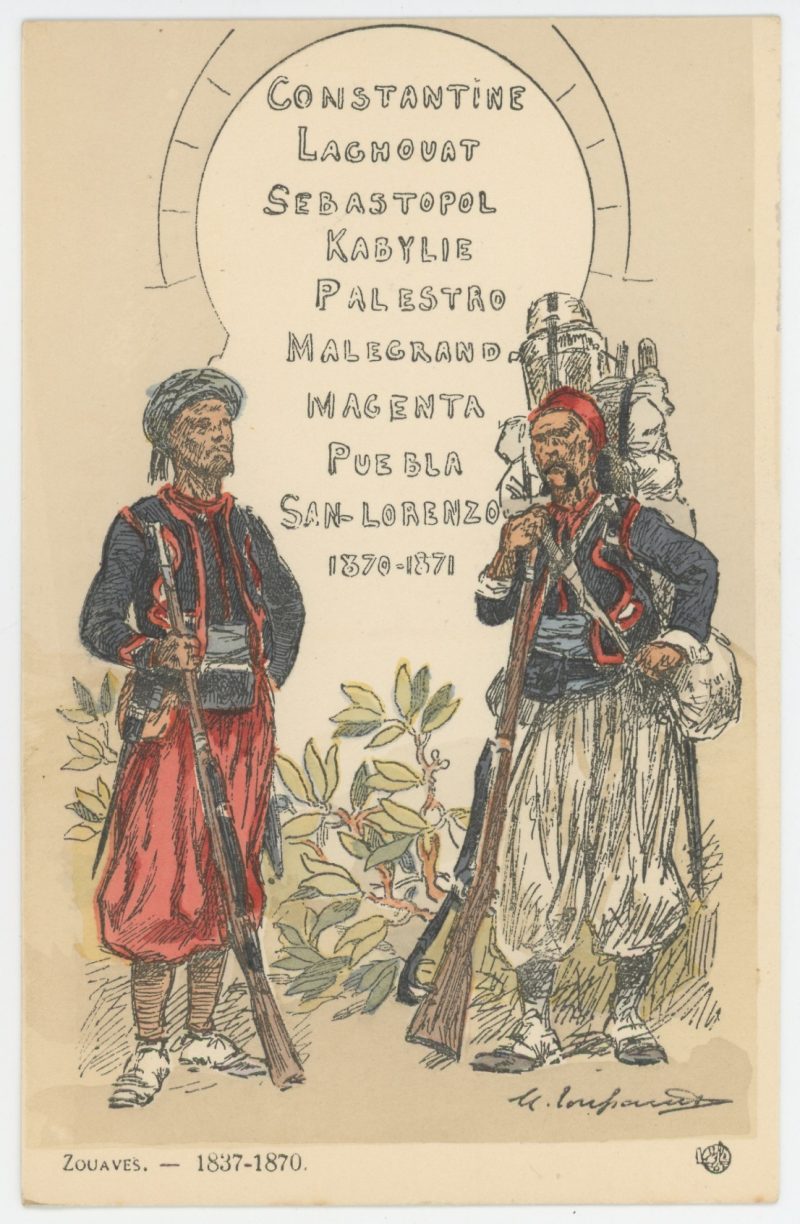 Série Complète - 12 Cartes Postales Illustrées - Maurice Toussaint - Edition Pierre Plument - Les Zouaves - Uniforme - Troisième République