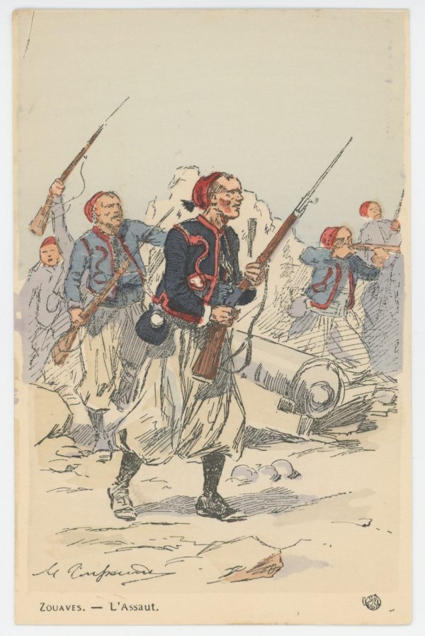 Série Complète - 12 Cartes Postales Illustrées - Maurice Toussaint - Edition Pierre Plument - Les Zouaves - Uniforme - Troisième République