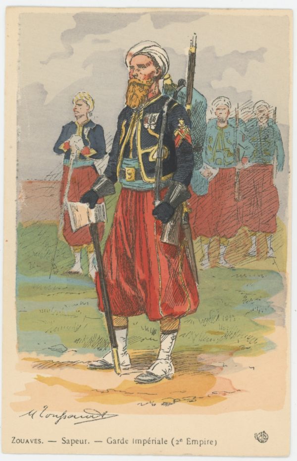 Série Complète - 12 Cartes Postales Illustrées - Maurice Toussaint - Edition Pierre Plument - Les Zouaves - Uniforme - Troisième République