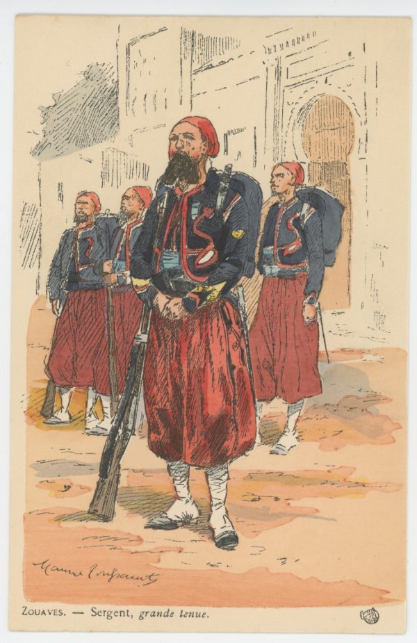 Série Complète - 12 Cartes Postales Illustrées - Maurice Toussaint - Edition Pierre Plument - Les Zouaves - Uniforme - Troisième République