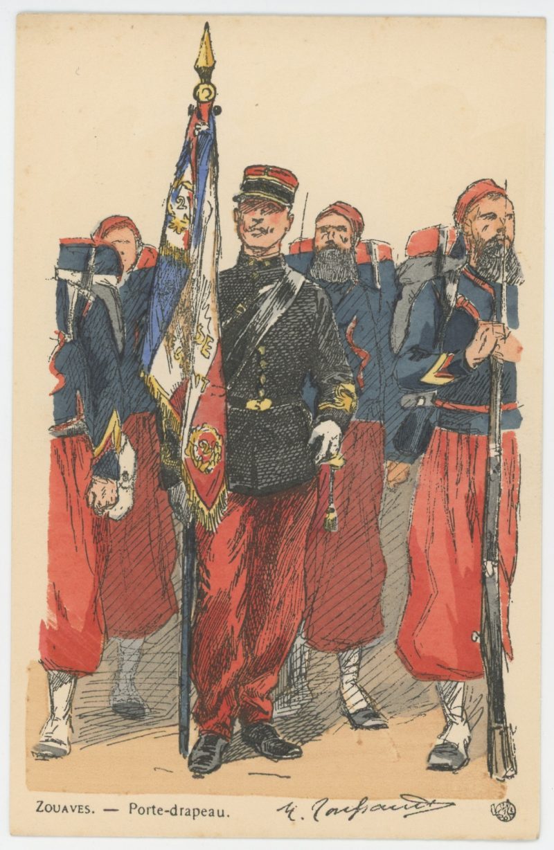 Série Complète - 12 Cartes Postales Illustrées - Maurice Toussaint - Edition Pierre Plument - Les Zouaves - Uniforme - Troisième République