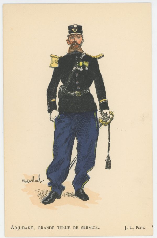 Série Complète - 13 Cartes Postales Illustrées - Charles Morel - Edition Pierre Plument - La Garde Républicaine - Uniforme - Troisième République