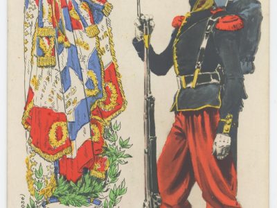 Carte Postale Illustrée - Malespina - Edition E.R.Paris - Infanterie Second Empire 1865 - Uniforme - Les costumes de l'armée