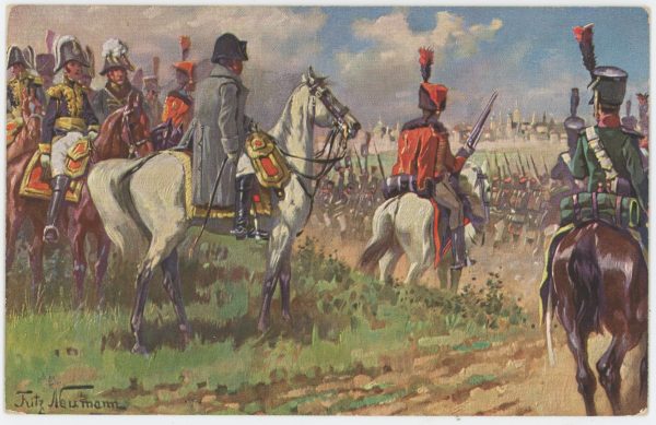 Lot 10 Cartes Postales Illustrées - Fritz Neumann - Edition E.G.M.S. - Berferiungskriege 1813/1814 - Bataille de la Moskova 1812 - Uniforme