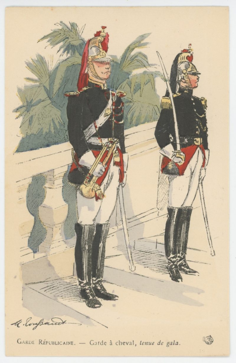 Série Complète - 12 Cartes Postales Illustrées - Maurice Toussaint - Edition Pierre Plument - La Garde Républicaine - Uniforme - Troisième République