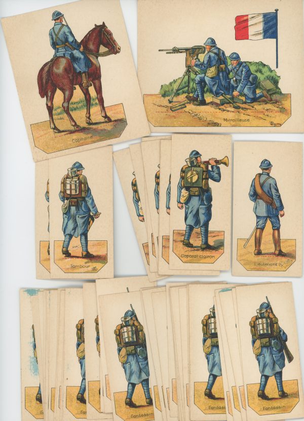 51 Petits Soldats Papier - Infanterie Ligne 1916/1918 - Planche Pro Fracia - Uniforme - Guerre 14/18 - jeu