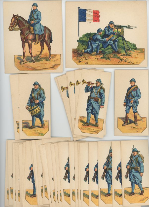 51 Petits Soldats Papier - Infanterie Ligne 1916/1918 - Planche Pro Fracia - Uniforme - Guerre 14/18 - jeu