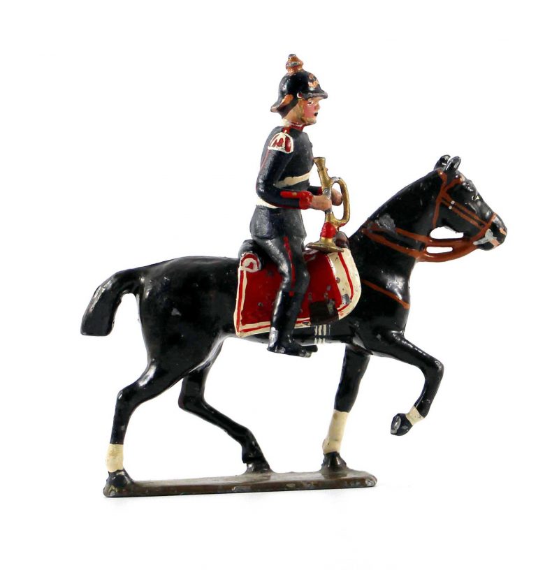 Figurine CBG MIgnot - Trompette - Soldat Prussien - Uniforme - Casque à Pointe