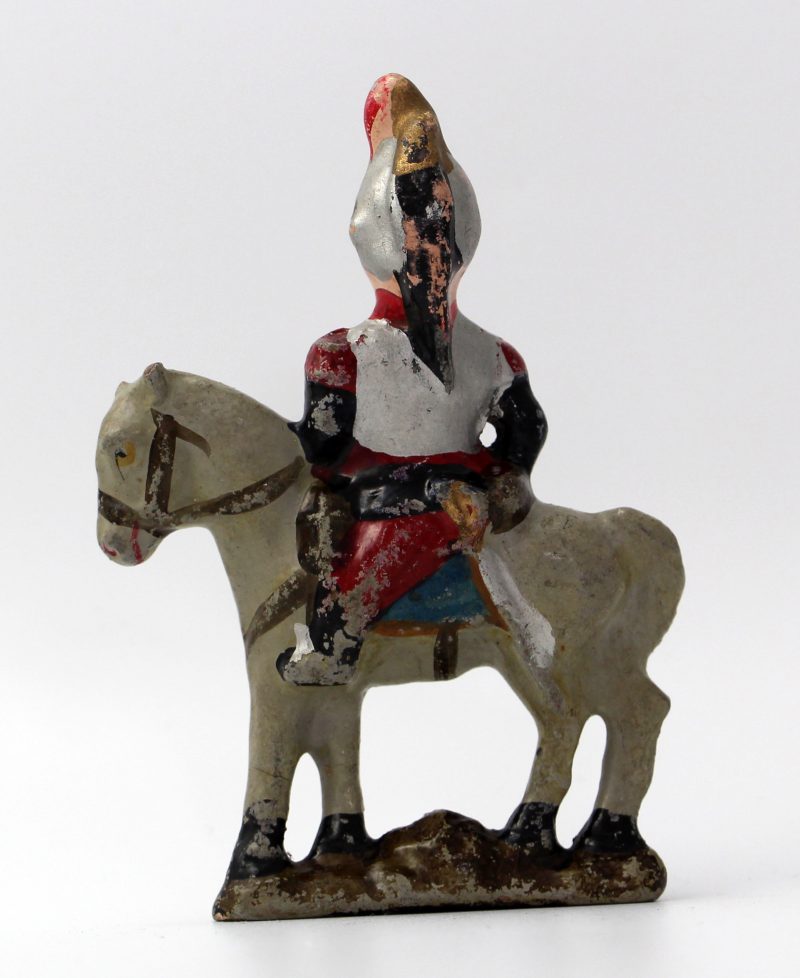 5 Anciennes Figurines Bon Dufour en composition - Cavalier - Soldats - Uniforme - 3ème République - Artillerie - Cuirassier - Hussard - Chasseur