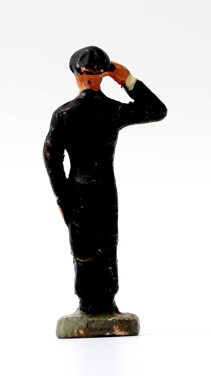 Ancienne Figurine en composition - Sans marque - Wehrmacht - Uniforme - Soldat - Guerre 39/45 - Conducteur de Char