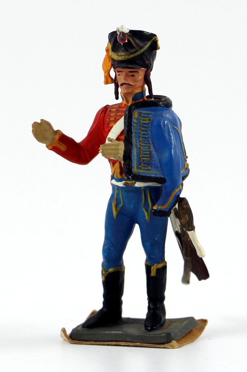 Figurine Starlux 1er Empire - Hussard - Cavalier - Plastique - 9ème Régiment