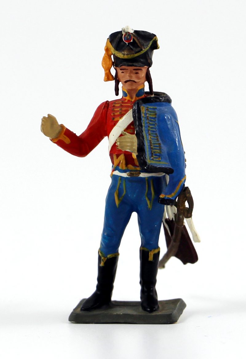 Figurine Starlux 1er Empire - Hussard - Cavalier - Plastique - 9ème Régiment