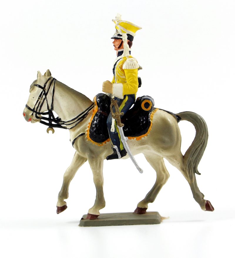 Figurine Starlux 1er Empire - Lancier de la vistule 1808 - Trompette - Cavalier - Plastique