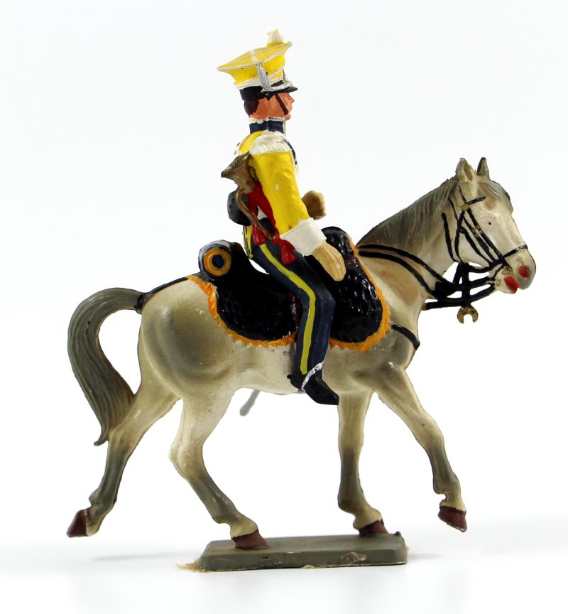 Figurine Starlux 1er Empire - Lancier de la vistule 1808 - Trompette - Cavalier - Plastique