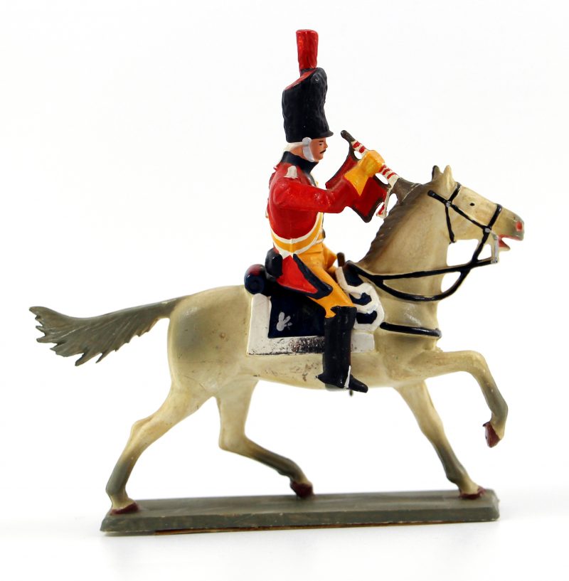 Figurine Starlux 1er Empire - Gendarme de la Garde - Trompette - Cavalier - Plastique