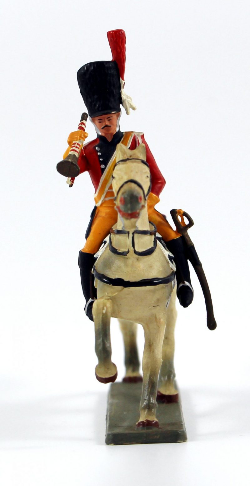 Figurine Starlux 1er Empire - Gendarme de la Garde - Trompette - Cavalier - Plastique