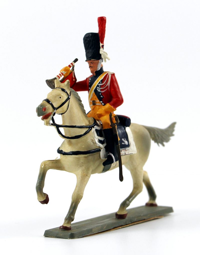 Figurine Starlux 1er Empire - Gendarme de la Garde - Trompette - Cavalier - Plastique