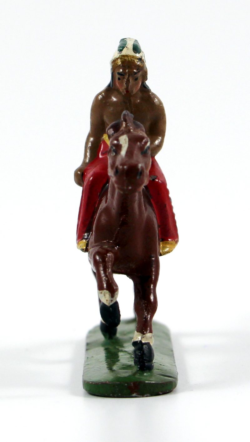 Figurine Quiralu ancienne Indien Plume Cavalier