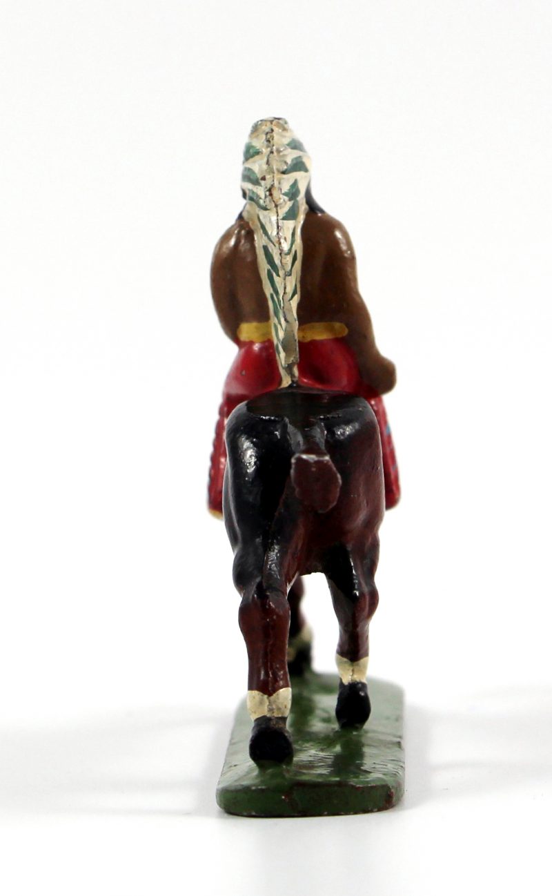 Figurine Quiralu ancienne Indien Plume Cavalier