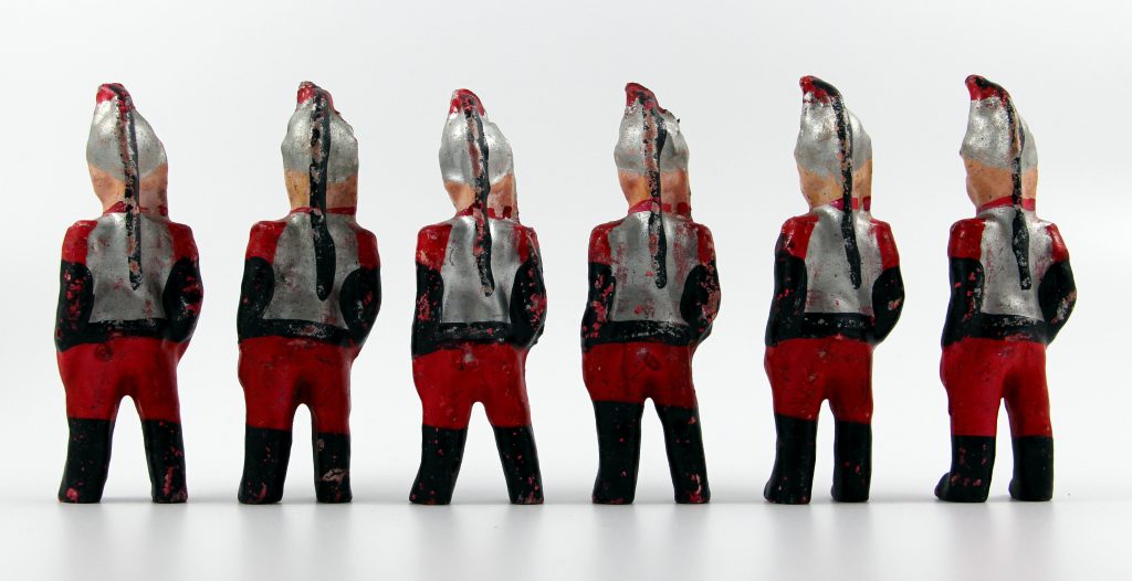 LOT DE 11 anciennes figurines en composition SOLDAT BON DUFOUR debut