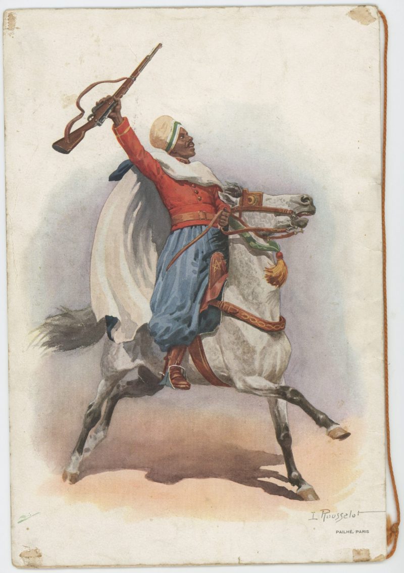 Programme Concours Hippique de Paris 1936 - Société Hippique Française - Cheval de Guerre - Illustration Lucien Rousselot - Hussard - Spahis