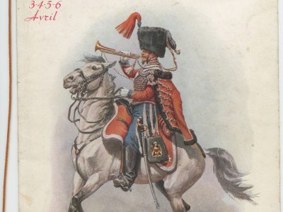 Programme Concours Hippique de Paris 1936 - Société Hippique Française - Cheval de Guerre - Illustration Lucien Rousselot - Hussard - Spahis