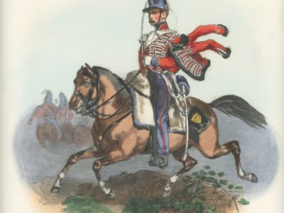 Gravure XIX - Martinet - L'armée française - Uniforme -Soldat - Monarchie de Juillet - 1830 et 1848 - Hussards 4 régiment